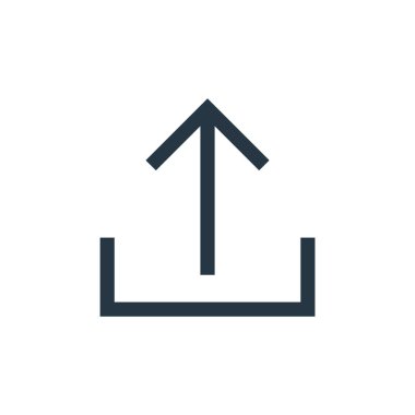 Temel ui konseptinden ikon vektörü yükle. İnce çizgili düzenlenebilir felç çizgisi. Web ve mobil uygulamalarda kullanmak için doğrusal işaret yükle, logo, yazdırma ortamı.