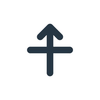 ok kavramından düz ikon vektörü. Düzenlenebilir vuruşun ince çizgisi. Web ve mobil uygulamalarda kullanmak için düz doğrusal işaret, logo, yazdırma ortamı.