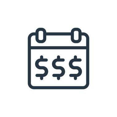 Ecommerce line konseptinden vergi ikonu vektörü. Vergi indirimli felcin ince bir çizgisi. Web ve mobil uygulamalarda kullanım için vergi doğrusal işareti, logo, yazdırma ortamı.