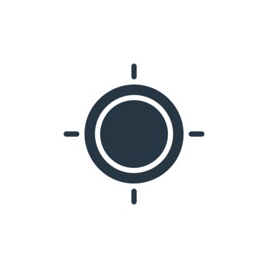 harita ve navigasyon konseptindeki konum simgesi vektörü. Düzenlenebilir vuruşun ince çizgisi. Web ve mobil uygulamalarda kullanmak için konum doğrusal işareti, logo, yazdırma ortamı.