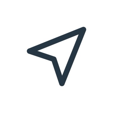 Temel ui kavramından imleç simgesi vektörü. İmleç düzenlenebilir vuruşunun ince çizgisi. Web ve mobil uygulamalarda kullanmak için imleç doğrusal işareti, logo, yazdırma ortamı.