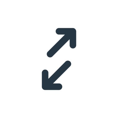 ok kavramından simge vektörüne dönüş. Düzenlenebilir vuruşun ince çizgisi. Web ve mobil uygulamalarda kullanmak için doğrusal işareti döndür, logo, yazdırma ortamı.