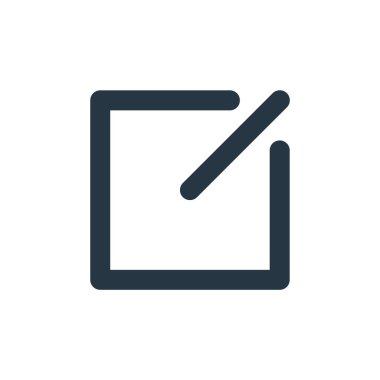 Kullanıcı arayüzü kavramından simge vektörünü düzenle. Düzenlenebilir felcin ince bir çizgisi. Web ve mobil uygulamalarda kullanmak için doğrusal işareti düzenle, logo, yazdırma ortamı.