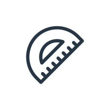 Eğitim konseptinden geometri ikonu vektörü. Geometri düzenlenebilir vuruşunun ince çizgisi. Web ve mobil uygulamalarda kullanmak için geometri doğrusal işareti, logo, yazdırma ortamı.