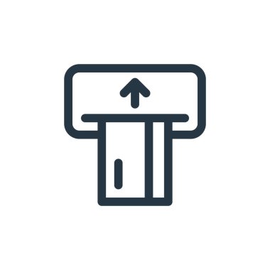 Toplu taşıma konseptinden kredi kartı ikonu vektörü. Kredi kartı düzenlenebilir vuruşunun ince bir çizgisi. Web ve mobil uygulamalarda kullanım için kredi kartı doğrusal işareti, logo, yazdırma ortamı.