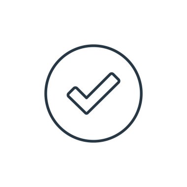 Genel kavramdan ikon vektörüne tıklayın. Düzenlenebilir vuruşun ince bir çizgisi. Web ve mobil uygulamalar, logo ve yazdırma ortamlarında kullanım için doğrusal işareti işaretle.