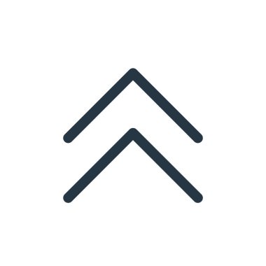 ok konseptinden ikon vektörü. Düzenlenebilir felcin ince bir çizgisi. Web ve mobil uygulamalarda kullanmak için doğrusal işareti yükselt, logo, yazdırma ortamı.