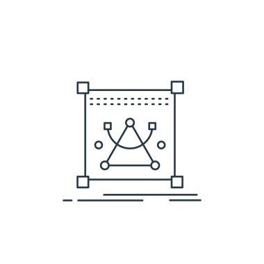 d yazdırma ve iletişim konseptinden simge vektörünü yeniden boyutlandır. Düzenlenebilir inmenin ince çizgisi. Web ve mobil uygulamalarda kullanmak için doğrusal işareti yeniden boyutlandır, logo, yazdırma ortamı.