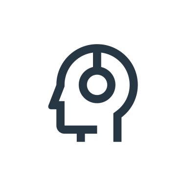 Avatar ikon vektörü, Avatar konseptinden. İnce çizgili, düzenlenebilir avatar felci çizgisi. Web ve mobil uygulamalarda kullanmak için avatar doğrusal işareti, logo, yazdırma ortamı.