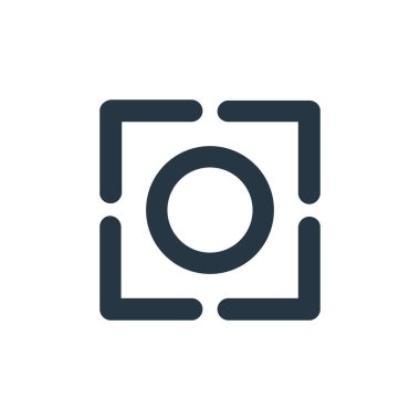 Muhtelif kavramlardan ikon vektör odaklan. Düzenlenebilir inmenin ince bir çizgisi. Web ve mobil uygulamalarda kullanım için doğrusal işaret, logo, yazdırma ortamı.