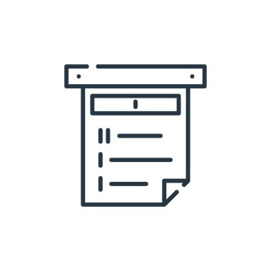 Restoran konseptinden ikon vektörü sipariş et. Düzenlenebilir vuruşların ince çizgisi. Web ve mobil uygulamalar, logo ve yazdırma ortamlarında kullanım için doğrusal imza sipariş et.