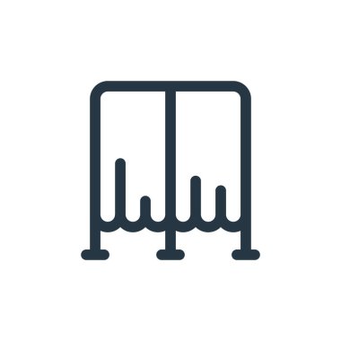 Seçim konseptinden oy ikonu vektörü. Düzenlenebilir vuruşların ince bir çizgisi. Web ve mobil uygulamalarda kullanım için doğrusal işaret, logo, yazdırma ortamı.