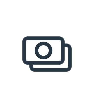 Para ikonu vektörü ekommerce ui kavramından. Düzenlenebilir para vuruşunun ince çizgisi. para doğrusal işareti web ve mobil uygulamalarda kullanmak için, logo, yazdırma ortamı.