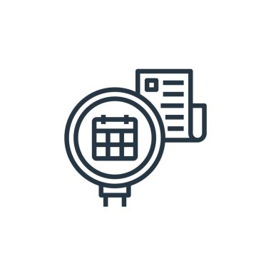 Sahte haber konseptinden simge vektörünü kontrol et. Düzenlenebilir vuruşun ince çizgisi. Web ve mobil uygulamalarda, logoda ve yazdırma ortamında kullanım için doğrusal işareti kontrol et.