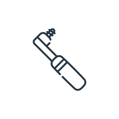 Dişçi konseptinden boron ikonu vektörü. Kurgulanabilir bor felcinin ince çizgisi. Web ve mobil uygulamalarda kullanmak için boron doğrusal işareti, logo, yazdırma ortamı.