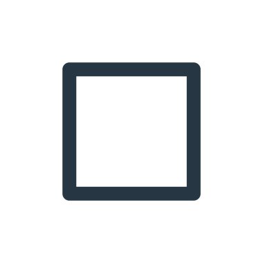 Kullanıcı arayüzü kavramından dur işareti vektörü. Dur işaretinin düzenlenebilir vuruşunun ince çizgisi. Web ve mobil uygulamalarda kullanmak için dur işareti doğrusal işareti, logo, yazdırma ortamı.