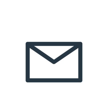 İş ve yönetim kavramından bir zarf simgesi vektörü. Zarf düzenlenebilir felcin ince bir çizgisi. Web ve mobil uygulamalarda kullanmak için zarf doğrusal işareti, logo, yazdırma ortamı.