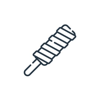 Şeker ve şeker konseptinden buzlu şeker ikonu vektörü. İnce çizgili, düzenlenebilir buzlu şeker felci çizgisi. Web ve mobil uygulamalarda kullanmak için popsicle doğrusal işareti, logo, yazdırma ortamı.