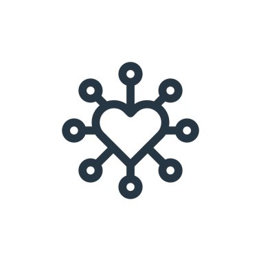 Müşteri hizmetleri konseptindeki ağ simgesi vektörü. Düzenlenebilir ağ oluşturmanın ince çizgisi. ağ ve mobil uygulamalarda kullanmak için ağ doğrusal işareti, logo, yazdırma ortamı.