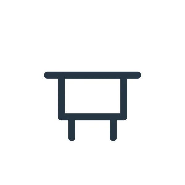 Table Icon Vector Education Concept Thin Line Illustration Table Editable — Stock Vector