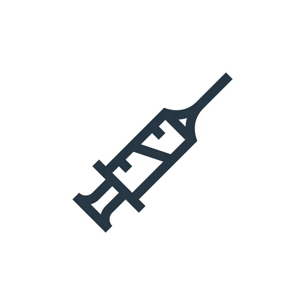 Syringe Icon Vector Nursing Concept Thin Line Illustration Syringe Editable — Stock Vector