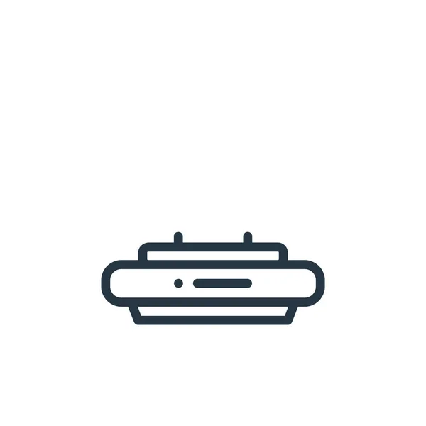 Vektor Ikony Sporáku Konceptu Kuchyně Tenká Čára Ilustrace Upravitelného Tahu — Stockový vektor