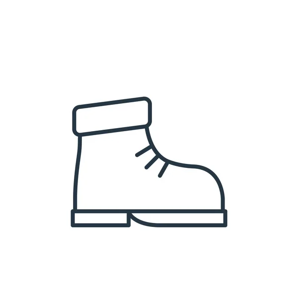 Boot Icon Διάνυσμα Από Την Ιδέα Μόδας Λεπτή Γραμμή Απεικόνισης — Διανυσματικό Αρχείο