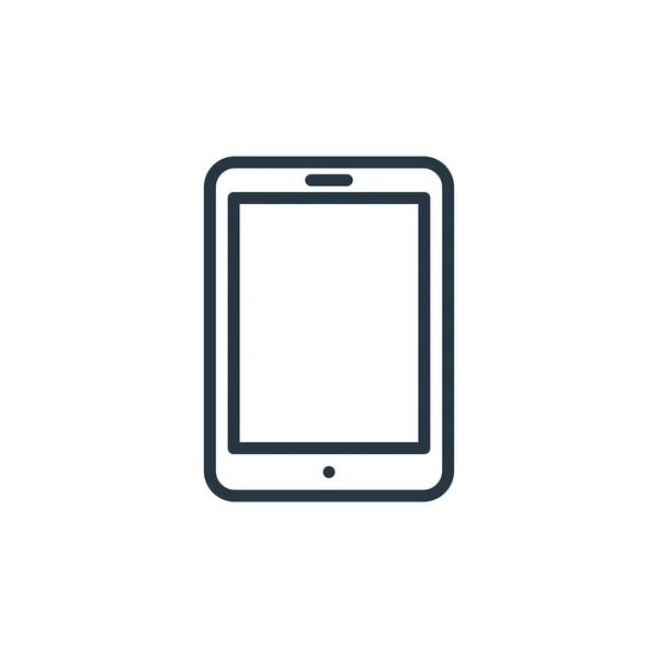 Ikona Smartphone Vektor Konceptu Kanceláře Tenká Čára Ilustrace Smartphone Editovatelné — Stockový vektor