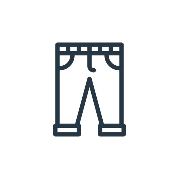 Pantalon Icône Vecteur Vie Quotidienne Réveillent Concept Illustration Ligne Mince — Image vectorielle