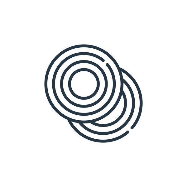 cymball icon vector from carnival concept. Thin line illustration of cymball editable stroke. cymball linear sign for use on web and mobile apps, logo, print media.