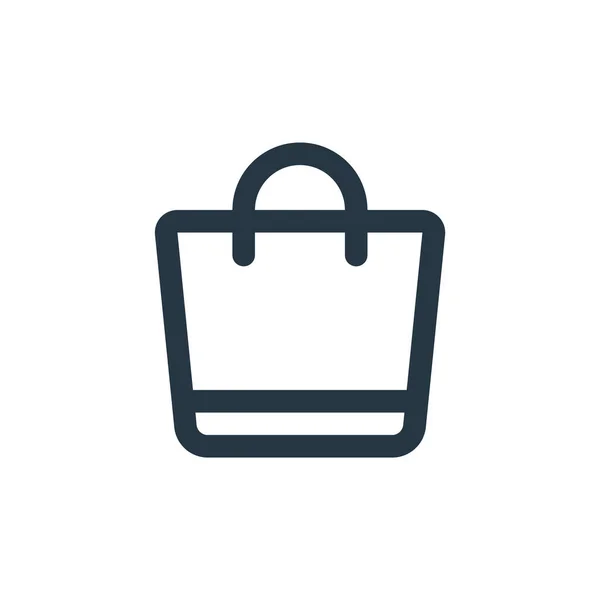 Shoppingväska Ikon Vektor Från Handel Koncept Tunn Linje Illustration Shopping — Stock vektor