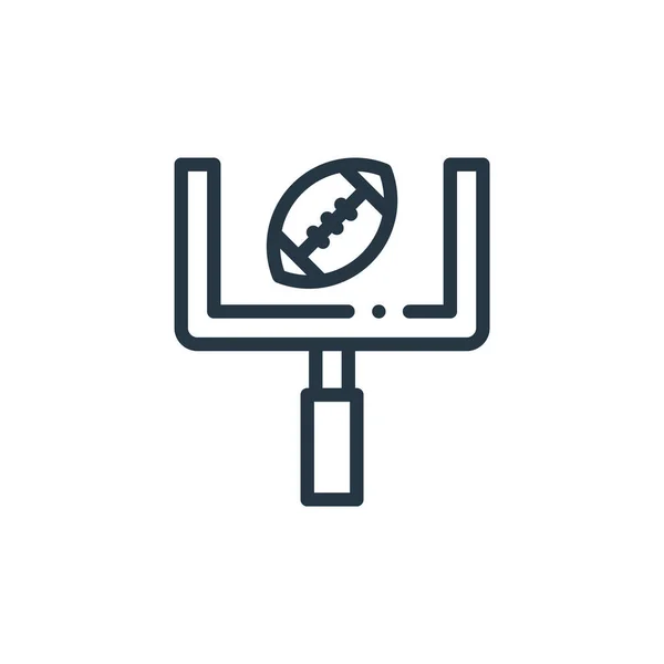 Goal Post Icon Vector American Football Concept Thin Line Illustration — Stock Vector