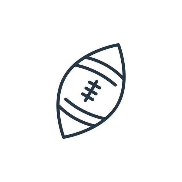 Icône Football Américain Vecteur Concept Sportif Illustration Ligne Mince Coup — Image vectorielle