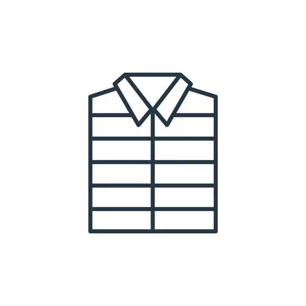 Vest Icon Vector Fashion Concept Thin Line Illustration Vest Editable — Stock Vector