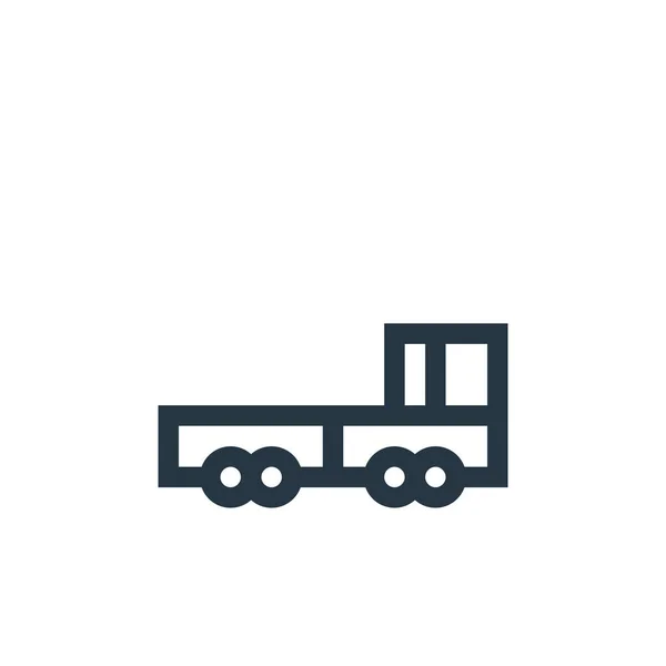 Truck Icon Vektor Aus Dem Maschinenkonzept Thin Line Illustration Des — Stockvektor