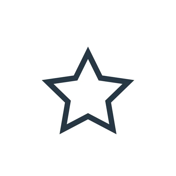 Sternsymbolvektor Aus Dem Vektorbearbeitungskonzept Dünne Darstellung Des Sternenstichs Lineares Sternzeichen — Stockvektor