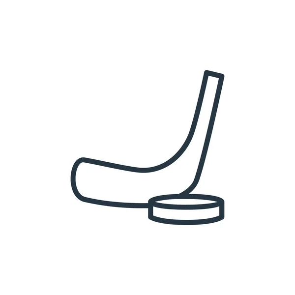 Hockey Icon Vector Sport Concept Thin Line Illustration Hockey Editable — Stock Vector
