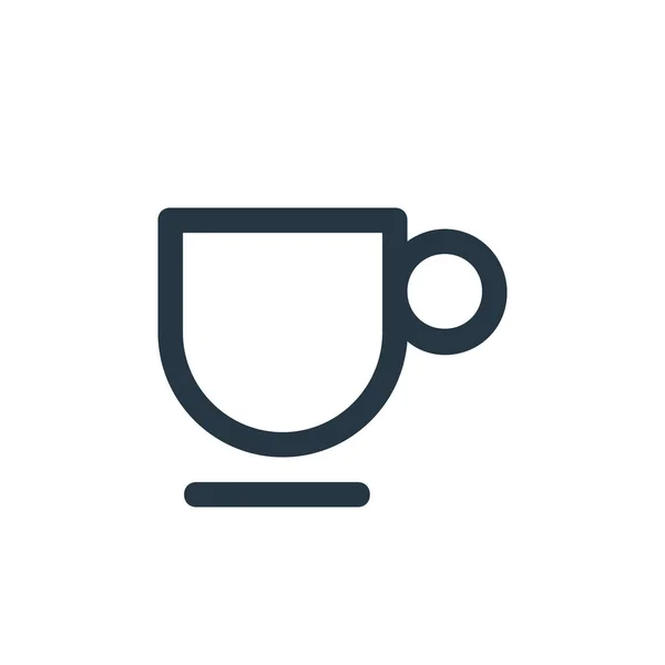 Yönetim Kavramından Kahve Fincanı Ikonu Vektörü Düzenlenebilir Kahve Fincanı Felcinin — Stok Vektör