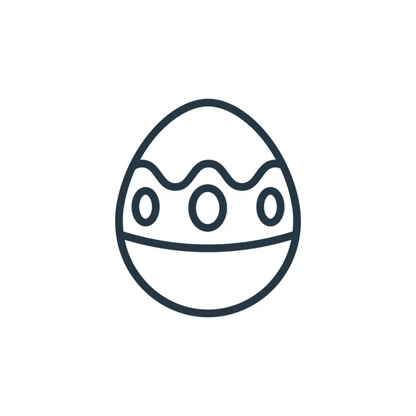 Egg Icon Vector Easter Concept Thin Line Illustration Egg Editable — Stock Vector