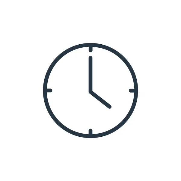 Time Icon Vector Seo Concept Thin Line Illustration Time Editable — Stock Vector