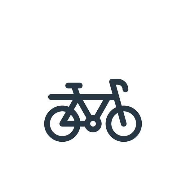 개념에서 자전거 아이콘 자전거가 뇌졸중을 일으키는 묘사하는 선이군요 자전거 표지판 — 스톡 벡터