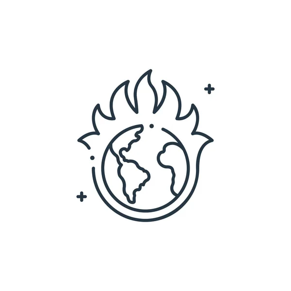 Earth Icon Vektor Aus Dem Mother Earth Day Konzept Dünne — Stockvektor