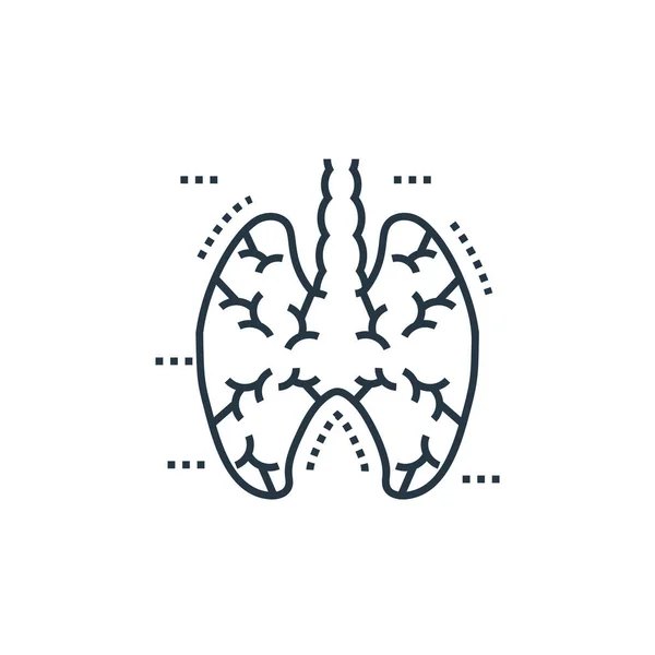 Vector Icono Los Pulmones Humanos Los Órganos Las Células Concepto — Archivo Imágenes Vectoriales