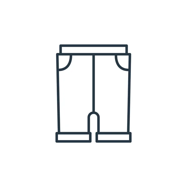 Moda Konseptinden Pantolon Ikonu Vektörü Nce Çizgili Düzeltilebilir Pantolon Çizgisi — Stok Vektör