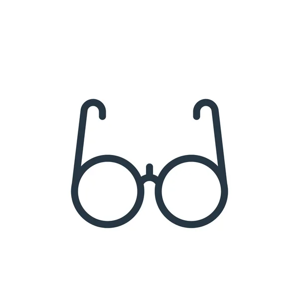 Wektor Ikony Okularów Starości Szczupła Ilustracja Okularów Edytowalnych Okulary Liniowe — Wektor stockowy
