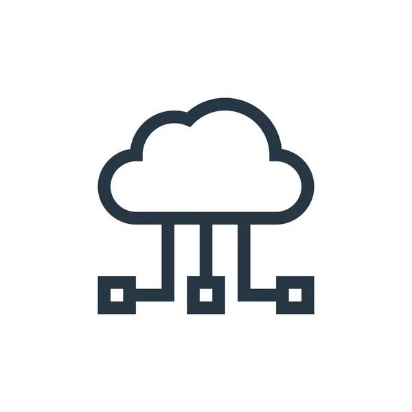 cloud computing icon vector from web maintenance concept. Thin line illustration of cloud computing editable stroke. cloud computing linear sign for use on web and mobile apps, logo, print media.