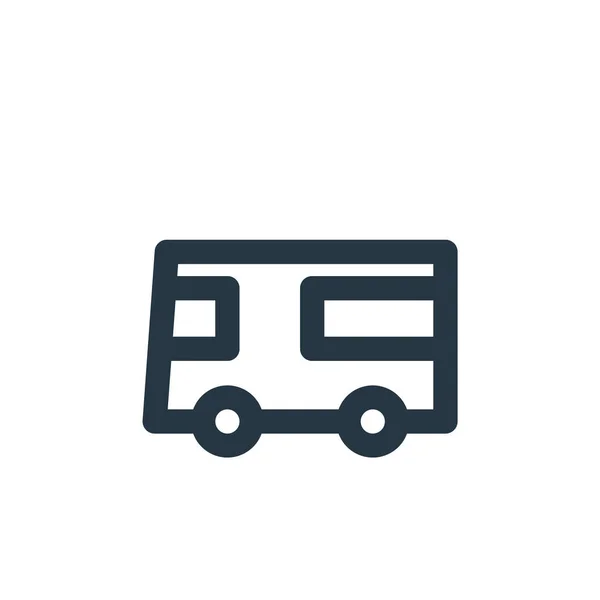 Bus Symbol Vektor Aus Dem Verkehrskonzept Dünne Linienillustration Des Bus — Stockvektor