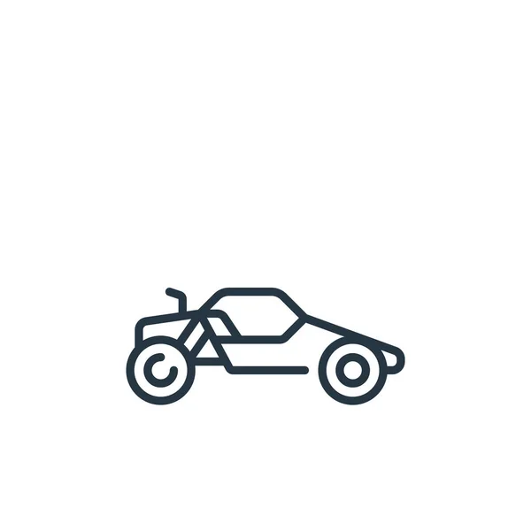 Vector Icono Buggy Del Concepto Transporte Vehículos Ilustración Línea Delgada — Vector de stock