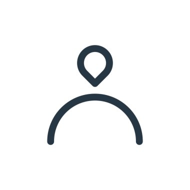 ecommerce kullanıcı arayüzü kavramından kullanıcı simgesi vektörü. Düzenlenebilir vuruşun ince çizgisi. Web ve mobil uygulamalarda kullanmak için kullanıcı doğrusal işareti, logo, yazdırma ortamı.