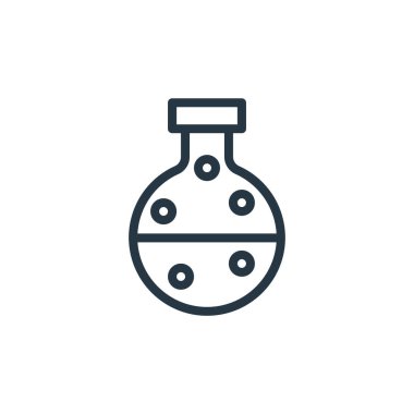 Eğitim konseptindeki matara ikonu. İnce çizgili düzenlenebilir kalp krizi çizgisi. Web ve mobil uygulamalar, logo ve yazdırma ortamlarında kullanmak için matara doğrusal işareti.